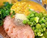 夏野菜のチーズつくね作り方4写真
