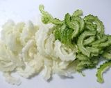 ゴーヤとズッキーニと梨のサラダ作り方1写真