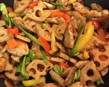 根菜チキン炒め☆カルボナーラスープで☆作り方7写真