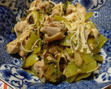 ピリッと辛い青梗菜と鶏の梅ゆず胡椒風味作り方8写真