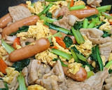 小松菜と豚卵ソーセージの中華炒め作り方8写真