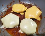 ２０チーズバーグ丼！ママママカロニ添え作り方10写真