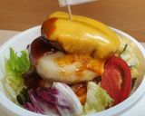 ２０チーズバーグ丼！ママママカロニ添え作り方11写真