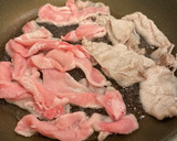 厚揚げと豚肉とナスのおろしぽん酢かけ*+作り方6写真