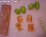 ☆枝豆とカニカマでお弁当ピック☆作り方1写真