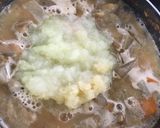 豚モツ煮込み　　味噌味作り方7写真