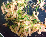 豆苗とエリンギのたらこバター炒め作り方2写真