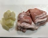 ジャンボにんにくと豚スライスの甘辛炒め！作り方1写真