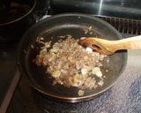 節約♡厚揚げの肉味噌チーズ♡作り方2写真