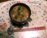 松山あげと大根と人参の味噌汁(^q^)☺作り方13写真