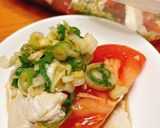 トマトと鶏胸肉のネギだれサラダ作り方6写真