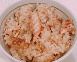 余った鯖の炊き込みご飯で、鯖めし麦茶漬け作り方2写真