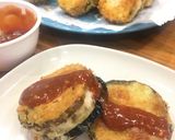 なすの鶏ひき肉はさみ揚げ作り方4写真
