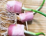 芽子にんにくのベーコン巻き作り方1写真