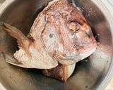 フライパンで簡単✨絶品　鯛のかぶと煮作り方3写真