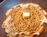 水漬けパスタで八丁味噌煮込みバターパスタ作り方6写真