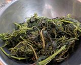 ゆでたしそを使って香り味噌作り方1写真