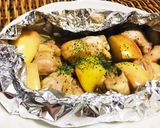 鶏肉とリンゴのハチミツ醤油ホイル焼き作り方5写真