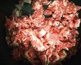 男飯！牛肉とごぼうと長ネギのピリ辛炒め作り方3写真