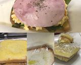 ハムエッグトーストとフルーツ作り方4写真