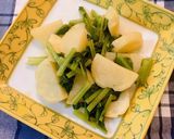 大和まなとじゃがいものスープ煮作り方8写真