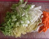 簡単！白菜とひき肉のあんかけ作り方1写真