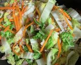 簡単！白菜とひき肉のあんかけ作り方4写真