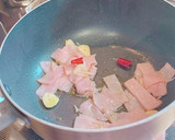簡単！ハムとレタスのペペロンチーノ風作り方5写真