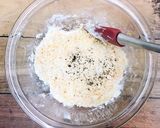 材料4つ 甘くないおつまみチーズクッキー作り方3写真