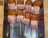 ベーコンと塩麹トマトの串焼き作り方7写真