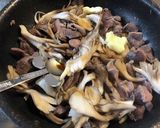 おつまみ＊砂肝と舞茸のにんにくバター醤油作り方4写真