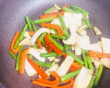 夏野菜と牛こまのうまうまピラフ♡作り方2写真