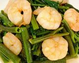 アジアン風♪エビと空芯菜の炒め物作り方8写真