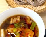 旨辛ラー油の鶏つけ蕎麦作り方4写真