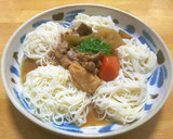 豚こまと和風野菜◎素麺のビネガー煮仕立て作り方4写真