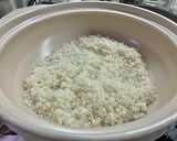 【土鍋】鮭はらすの炊き込みご飯作り方1写真