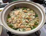 【土鍋】鮭はらすの炊き込みご飯作り方5写真