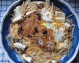 市販の麻婆春雨にお豆腐を加え！Wマーボー作り方1写真