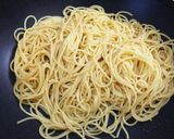 ウスターソースのパスタ作り方4写真