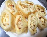 ビタミンちくわの味噌チーズ和え油揚げ包み作り方5写真