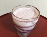 ぜんざい＋牛乳のスムージー作り方2写真