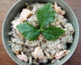 秋鮭ときのこの炊き込みご飯作り方7写真