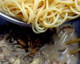 茸風味のパスタ。作り方11写真