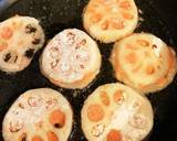 蓮根のはさみ焼き　〜たらこソース〜作り方6写真