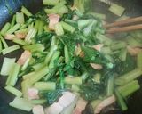 黒きくらげと小松菜の和風パスタ作り方9写真