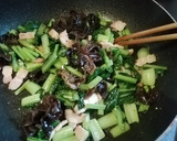 黒きくらげと小松菜の和風パスタ作り方11写真