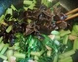 黒きくらげと小松菜の和風パスタ作り方10写真