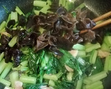 黒きくらげと小松菜の和風パスタ作り方10写真