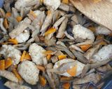 鶏団子とゴボウの炊き込みご飯♪作り方7写真