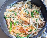 ニラともやしの中華あんかけ丼作り方1写真